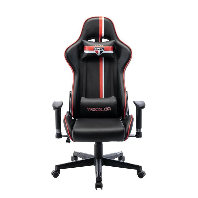 Cadeira Gamer Boxbit Invicto Spfc Base Rodízio - Preto+Vermelho